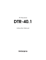 Integra DTR-40.1 Owner's manual