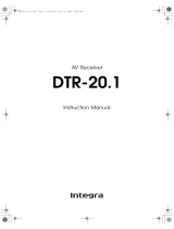 Integra DTR-20.1 Owner's manual