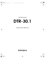 Integra DTR-30.1 Owner's manual