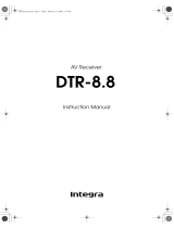 Integra DTR-8.8 User manual