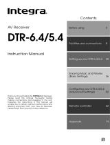 Integra DTR-6.4/5.4 User manual