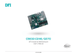 DFI CS632-C246/CS632-Q370 Preliminary User manual