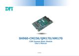 DFI SH960-CM236/QM170/SH960-HM170 Owner's manual