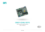 DFI CS631-C246/CS631-Q370 Preliminary Owner's manual