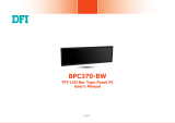 DFI BPC370-BW User User manual
