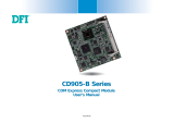 DFI CD905-B Series User manual