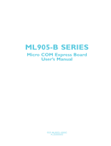DFI ML905-B11C/B16C User manual