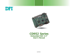 DFI CD952 series User manual