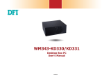 DFI WM343-KD User manual