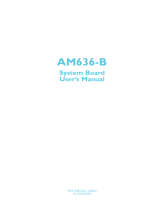 DFI AM636-B User manual