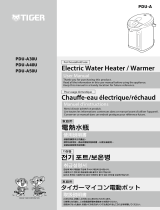 Tiger PDU-A Series Stainless Steel Electric Water Boiler and Warmer User manual