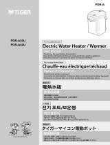 Tiger PDR-A Series Electric Water Boiler and Warmer User manual