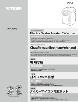 Tiger PIF-A VE Stainless Steel Electric Water Boiler and Warmer User manual