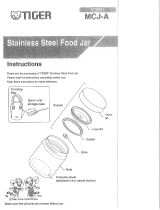 Tiger Corporation MCJ-A Stainless Steel Food Jar User manual