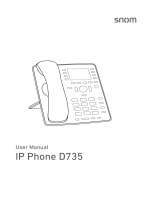 Snom D735 User manual