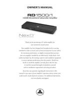 JL Audio RD1500/1 Owner's manual