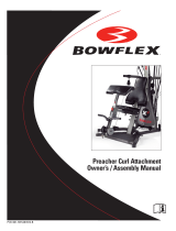 Bowflex Preacher Curl Attachment Owner's manual