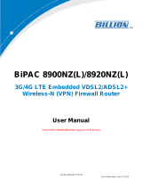 Billion BiPAC 8920NZ User manual
