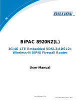 Billion BiPAC 8920NZ User manual