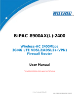 Billion BiPAC 8900AX-2400 User manual