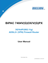 Billion BiPAC 7404 VGOX User manual