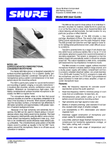 Shure 809 User manual