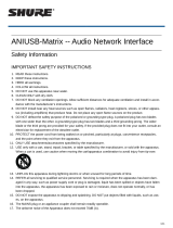 Shure ANIUSB-Matrix User guide