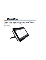 ClearOne Touch Panel Controller for CP2 User manual