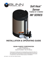 Bunn 1.5 Gal (5.7L) SH Server, Infusion Series Installation guide