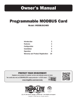 Tripp Lite MODBUSCARD Power Management Hardware Owner's manual