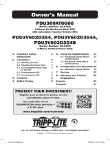 Tripp Lite PDU3V602D354B Owner's manual
