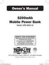 Tripp Lite 5200mAh Mobile Power Bank Owner's manual