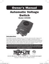 Tripp Lite AVS30D Automatic Voltage Switch Owner's manual