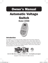 Tripp Lite AVS5D Owner's manual