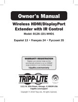 Tripp Lite B126-1D1-WHD1 Wireless HDMI/DisplayPort Extender Owner's manual