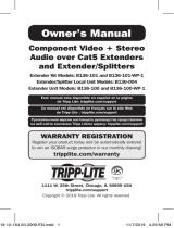 Tripp Lite B136 Component Video Over Cat5 Extenders Owner's manual