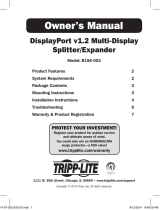 Tripp Lite B156-002 DisplayPort v1.2 Multi-Display Splitter/Expander Owner's manual