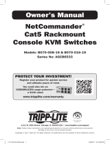Tripp Lite Cat5 Rack Console KVM Switches Owner's manual