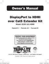 Tripp Lite DisplayPort to HDMI over Cat5 Extender Kit Owner's manual