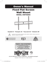 Tripp Lite DWF4585X Fixed Flat Screen Wall Mount Owner's manual