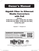 Tripp Lite Gigabit Fiber to Ethernet Media Converters Owner's manual