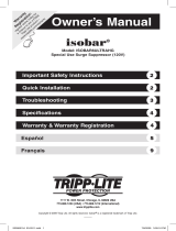 Tripp Lite ISOBAR6ULTRAHG Surge Suppressor User manual