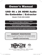 Tripp Lite P130-000-AUDIO Owner's manual