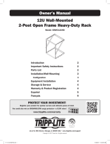 Tripp Lite SRWO12UHD 12U Wall-Mounted 2-Post Open Frame Rack Owner's manual