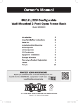 Tripp Lite SRWO8U22 Wall-Mount Open Frame Rack Owner's manual