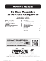 Tripp Lite U280-016-RM 1U Rack Mountable 16 Port USB Charger/Hub Owner's manual
