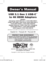 Tripp Lite USB 3.1 Gen 1 USB-C ™ to 4K HDMI Adapters Owner's manual