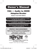 Tripp Lite VGA + Audio to HDMI Adapter/Scaler Owner's manual
