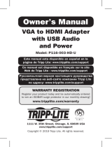 Tripp Lite VGA to HDMI Adapter Owner's manual