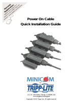 Tripp Lite Minicom Power-On Cable Quick start guide